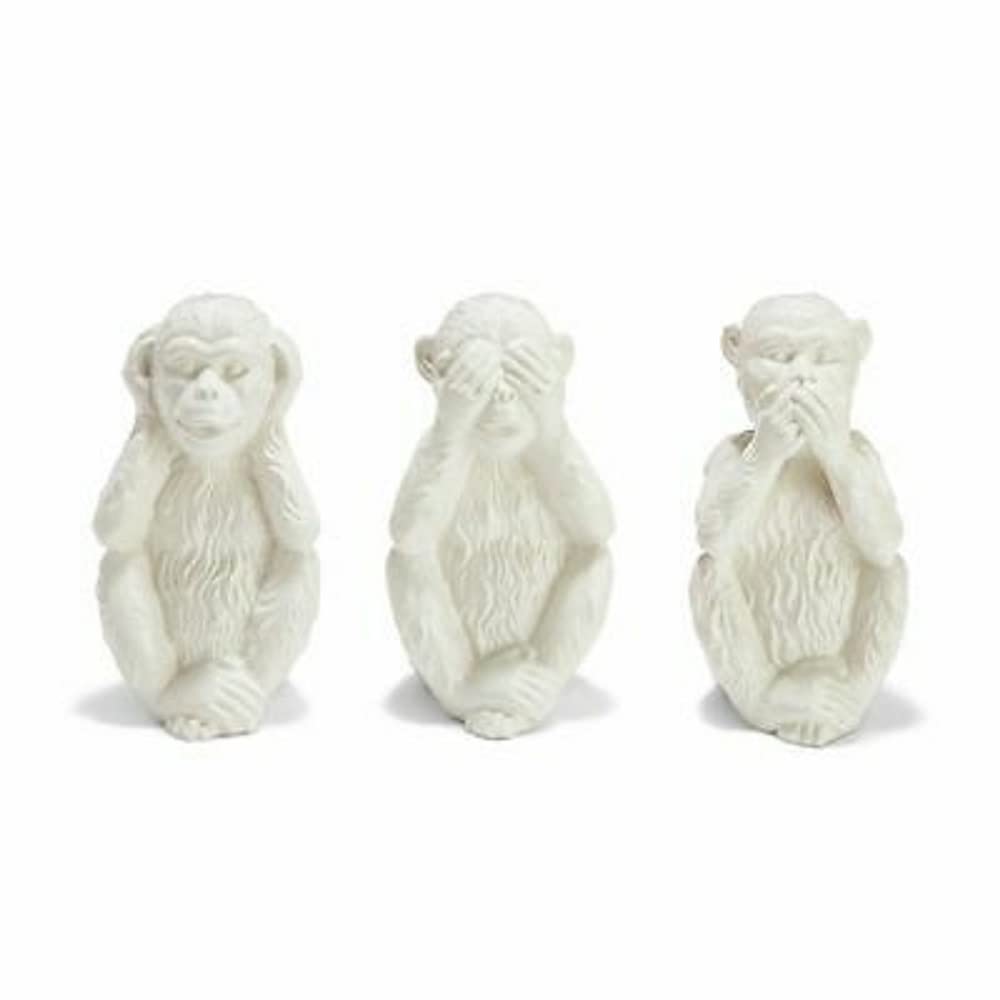 Two's Company Set of 3 Hear No Evil, See No Evil, Speak No Evil Monkeys