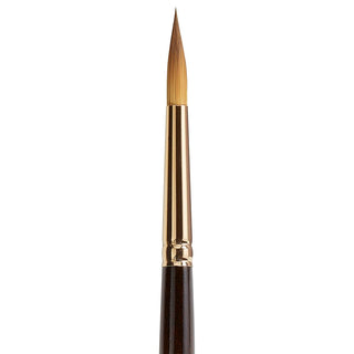 KINGART Finesse 8020 Ultra Round Series Kolinsky Sable Synthetic Blend Premium Watercolor Artist Brushes (8)