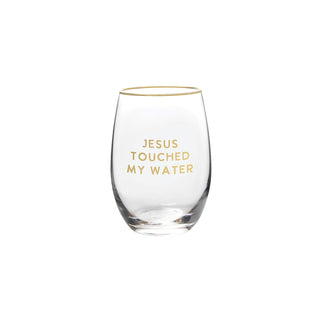 Santa Barbara Design Studio Drinking Cup, 17 Ounces, Jesus Touched My Water