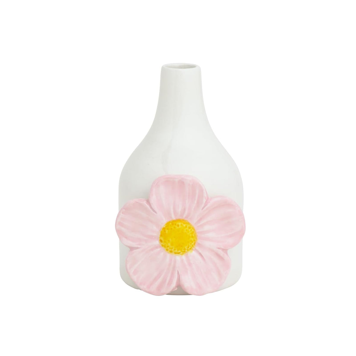 Mud Pie Vase, 4" x 2 1/4" dia, Light/Pastel Pink