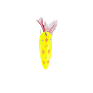 Dardevle Fishing Hook, 3/4 oz. - 2 7/8" x 1 3/16", Peach Diamonds