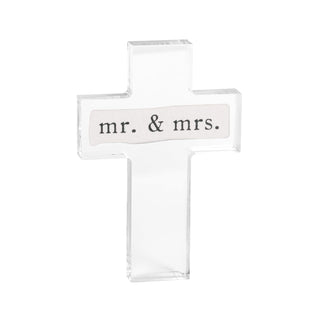 Mud Pie Wall Art, 6"L x 6"W, Mr Mrs