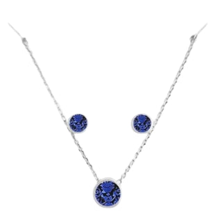 Maya J Jewelry Set, Sapphire, White Gold