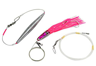 MagBay Lures High Speed Wahoo Lures - Wahoo Clippers (Pink, Rigged with Trolling Weight)