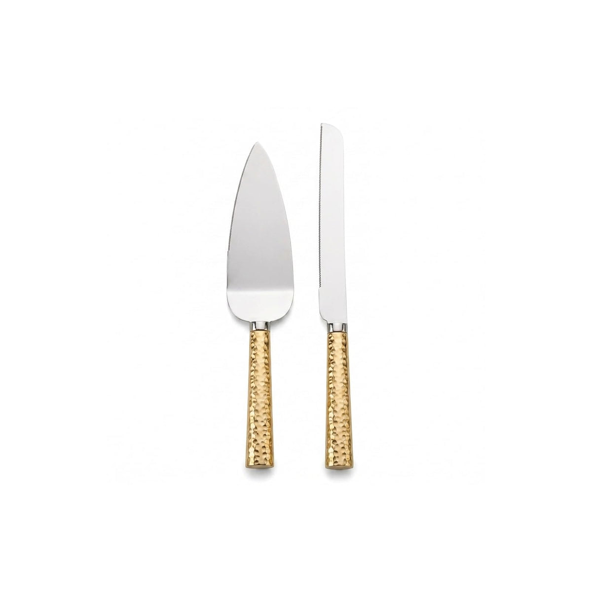 Creative Gifts International Kitchen Knife, Gold, Gold Hammered Handle Knife and