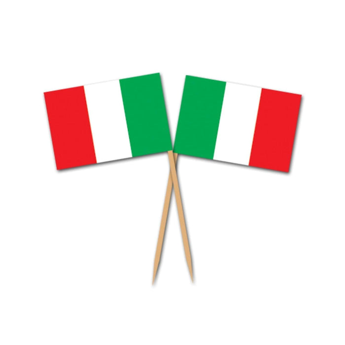 Beistle Italian Flag Picks 2.5-Inch (50-Count) , Red/Green/White