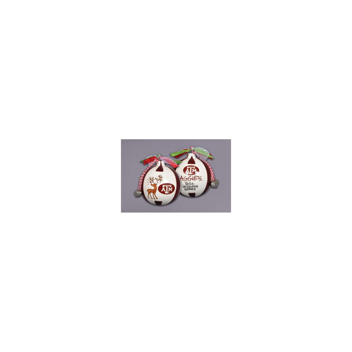 Magnolia Lane Hanging Ornament, 3.5" Diameter, Brown