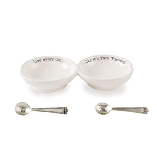 Mud Pie Double Salsa Server Set