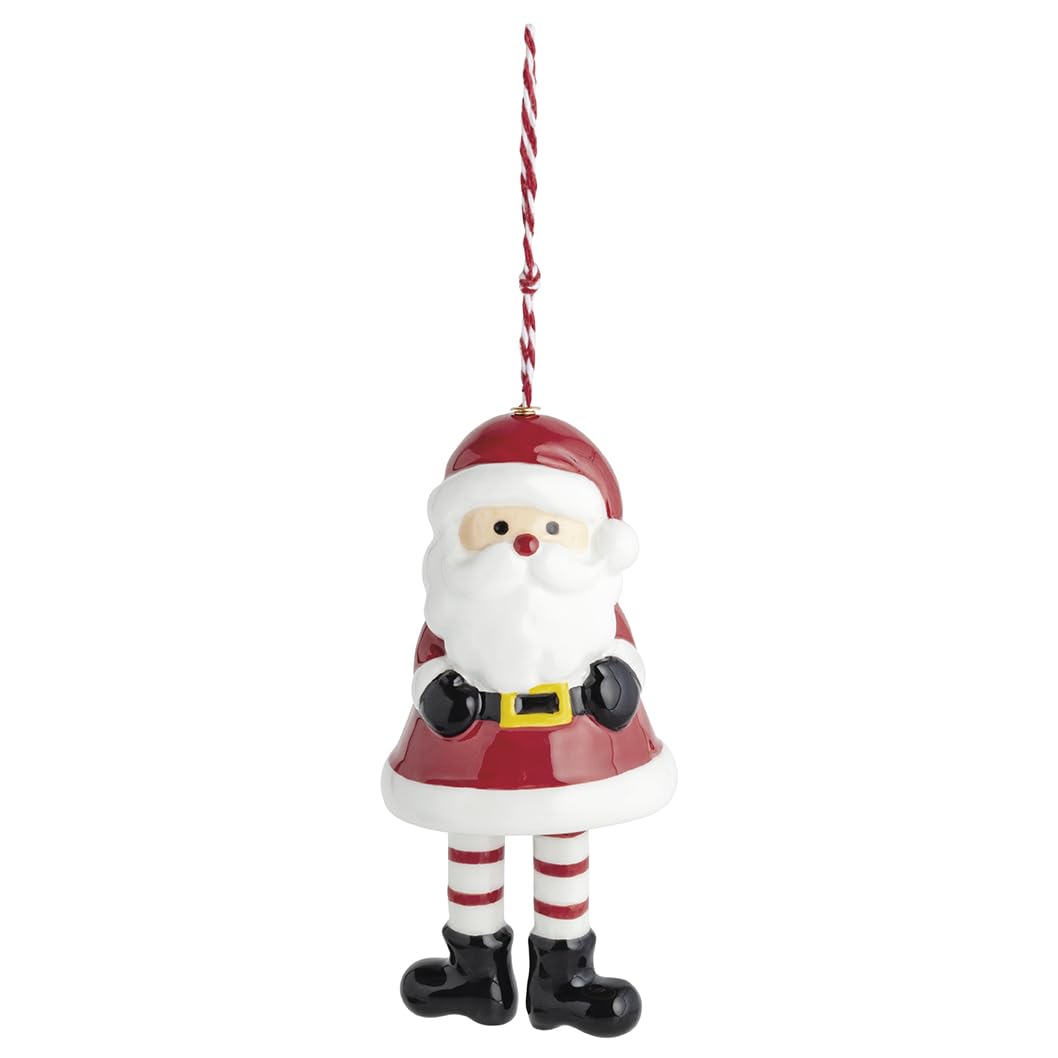 Mud Pie Hanging Ornament, 6" x 2 1/2", Red