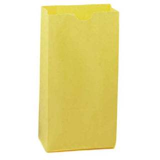 Hygloss Products Yellow Paper Bags – For Party Favors, Arts, Crafts 4.5 x 8.5 x 2.5 Inch, 100 Pack