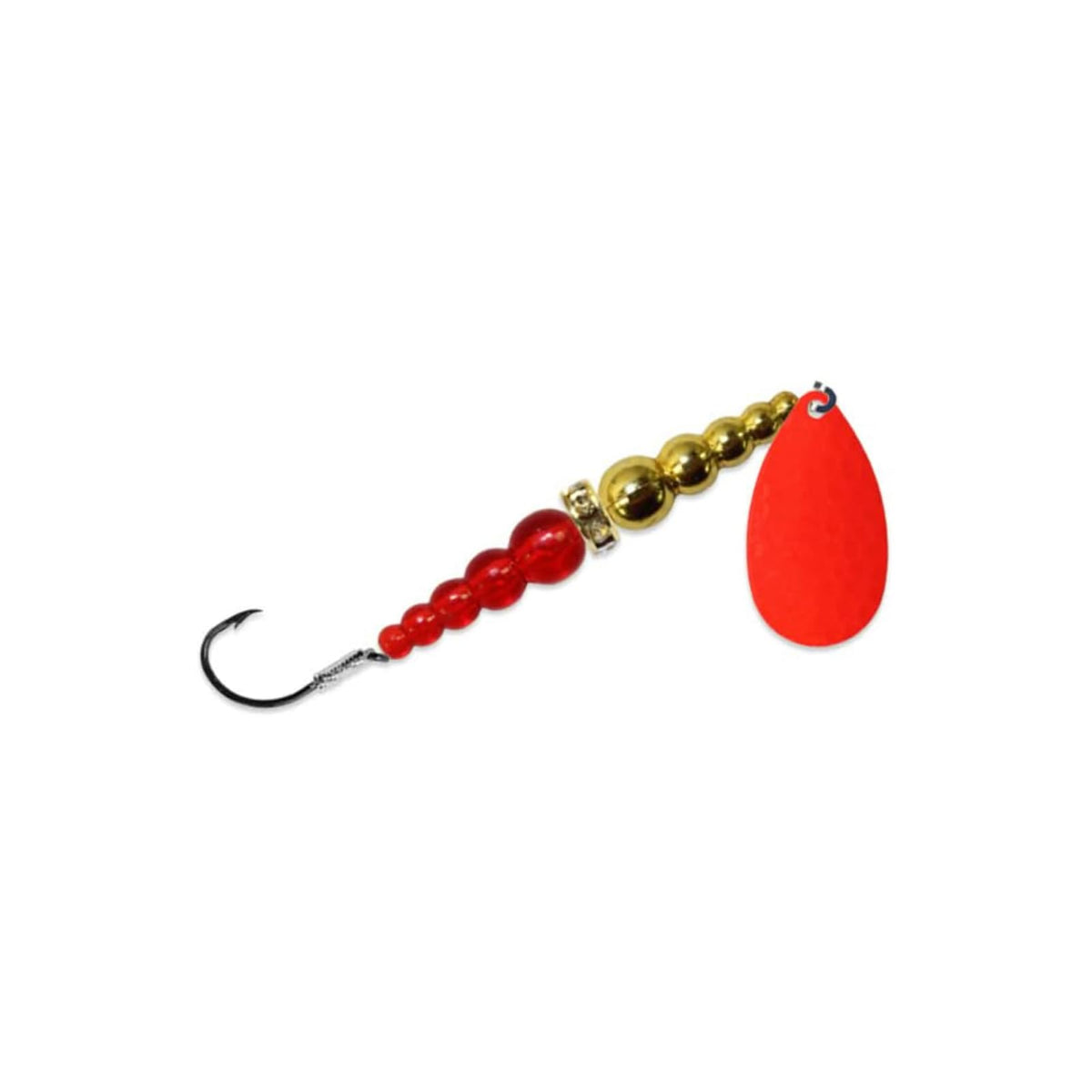 Mack's Lure Fishing Hook, #6, Red/Gold/Ruby