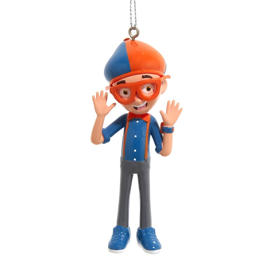Kurt Adler Hanging Ornament, 3.2" x 1.5" x 1", Blue