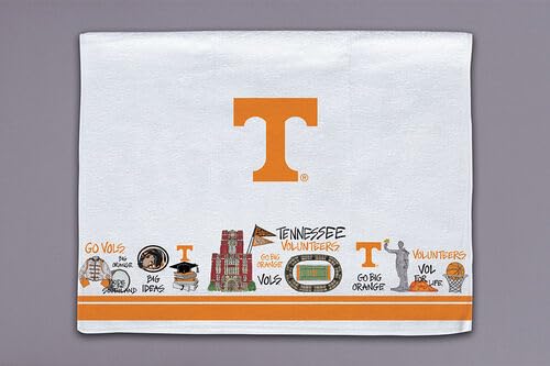 Magnolia Lane Towel, Large, Orange, White