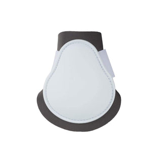 HORZE Protective Lightweight Adjustable Horse Fetlock Boots (Sold in Pairs) - White/Grey - Horse