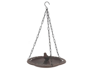 Esschert Design BR26 Series Wall Bird Feeder in Giftbox, Antique Brown