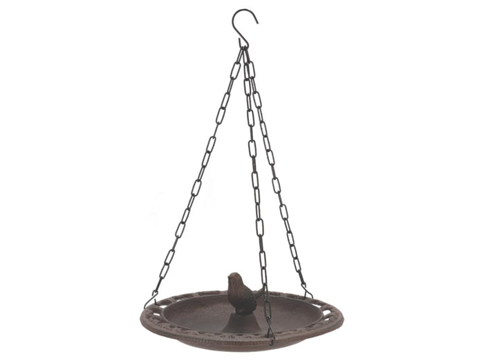 Esschert Design BR26 Series Wall Bird Feeder in Giftbox, Antique Brown