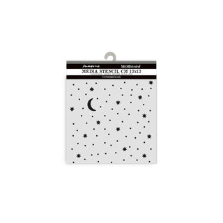 Stamperia Sticker Decal, 12cmX12cm, Black / White