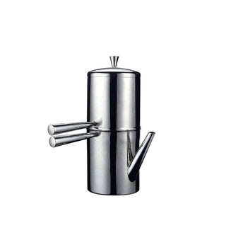 Gary Valenti Ilsa Stainless Steel Neapolitan Drip Coffee Maker with Spout, 9 Cup