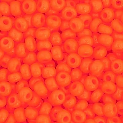 John Bead Craft Bead, Small, Opaque Orange