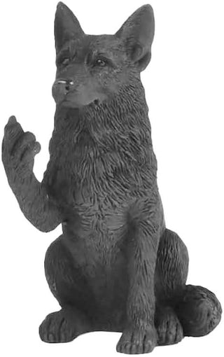 JFSM INC. Figurine, Black Shepherd, Middle Finger