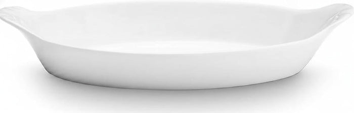 Pillivuyt Porcelain 8-1/2-by-5-Inch Oval-Eared Dish