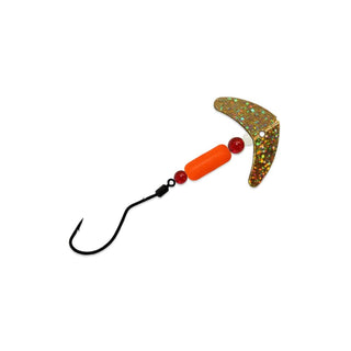 Mack's Lure Fishing Hook, One Size, Gold Sparkle Orange
