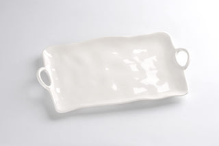 Pampa Bay Dishware Plate, 17 x 9 inches, White