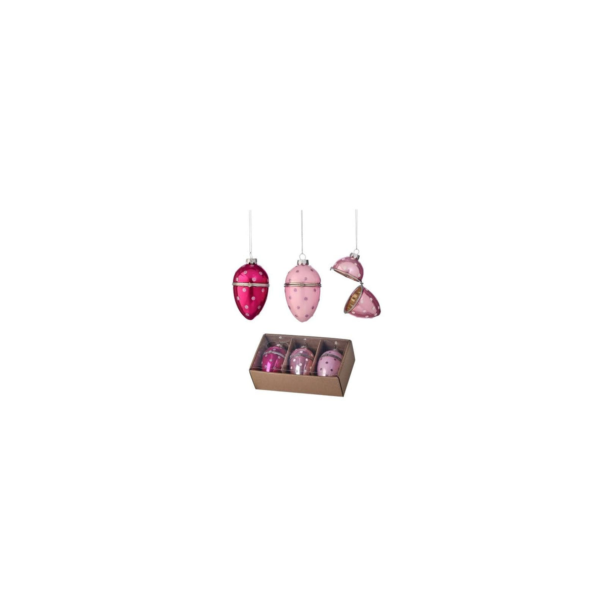 Regency International Hanging Ornament, 4-inch, Pink