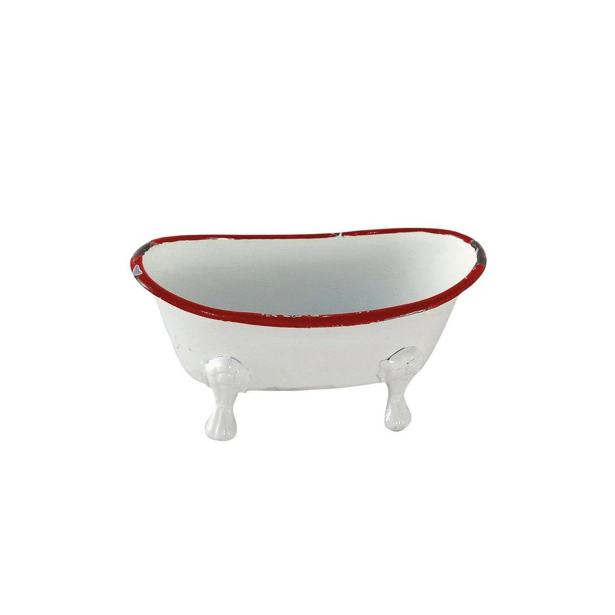 Foreside Home and Garden Soap Dish, 5.5 x 2.75 x 2.75, Red