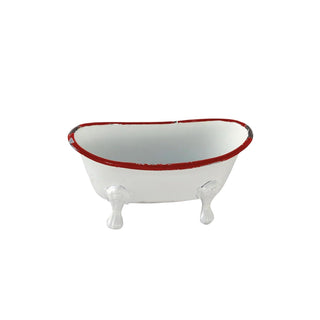 Foreside Home and Garden Soap Dish, 5.5 x 2.75 x 2.75, Red