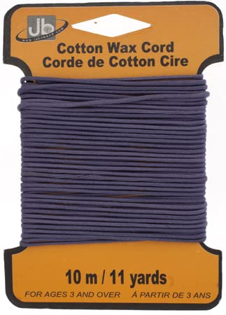 John Bead Thread Cord, Dark Lavender, Waxed
