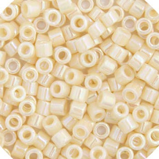 John Bead Craft Bead, Size: 11, Cream AB