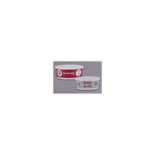 Magnolia Lane Dishware Bowl, Maroon and White, Classic