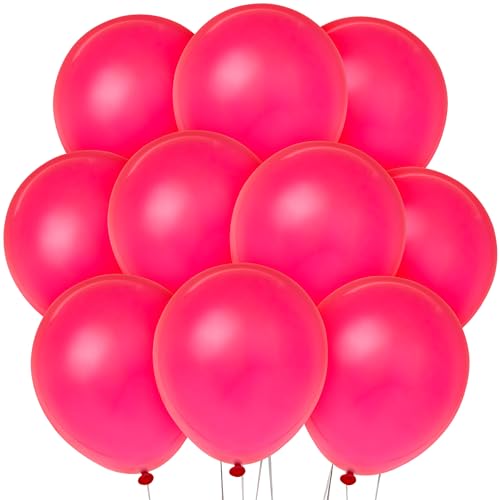 Unique Industries 12" Latex Magenta Balloons, 10ct (54505)