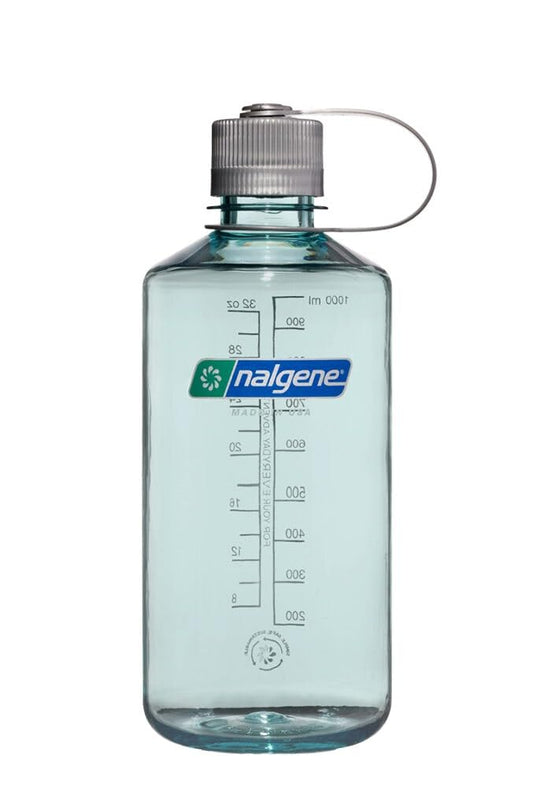 Nalgene Sustain Tritan BPA-Free Water Bottle Made with Material Derived from 50% Plastic Waste, 16 OZ, Narrow Mouth, Seafoam