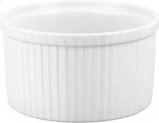 Pillivuyt Porcelain 8-Cup, 7-1/4-Inch Deep Classic Pleated Souffle Dish
