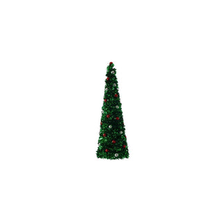 Regency International Artificial Tree, Red Green Silver