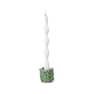 Two's Company Candle Holder, 3.25-Inch, Green