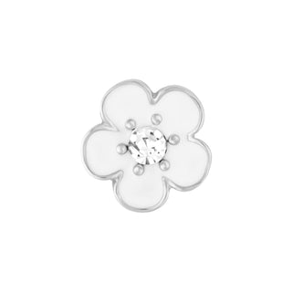 Ginger Snaps Charm, 12mm, White