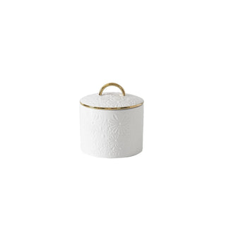 Pampa Bay Food Storage Container, Medium, White&Gold