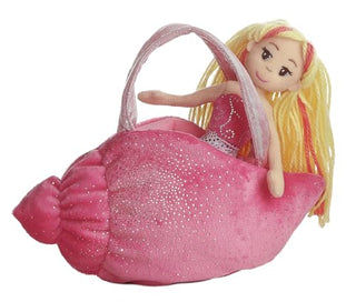 Aurora Sea Sparkles 10" Mermaid Conch Enchanting Stuffed Doll