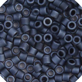 John Bead Craft Bead, 8/0, Dark Blue Grey Matte Luster