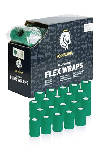 Equinavia All Purpose Vet Wrap for Horses 4 Inch, Horse Wraps, Case of 20