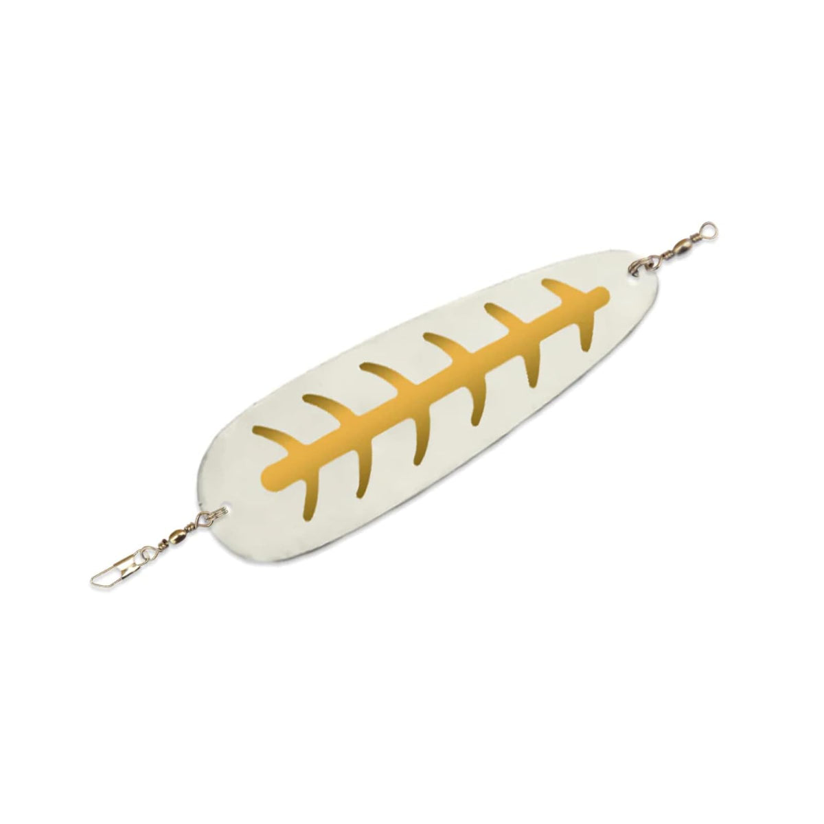 Mack's Lure Fishing Hook, 6 in., Nickel/Gold