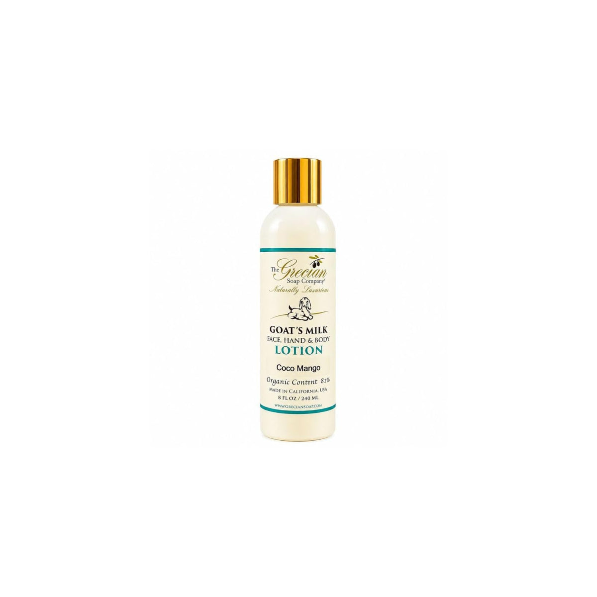 The Grecian Soap Company Skin Moisturizer, 8 Fl Oz (Pack of 1), Grecian Soap Com