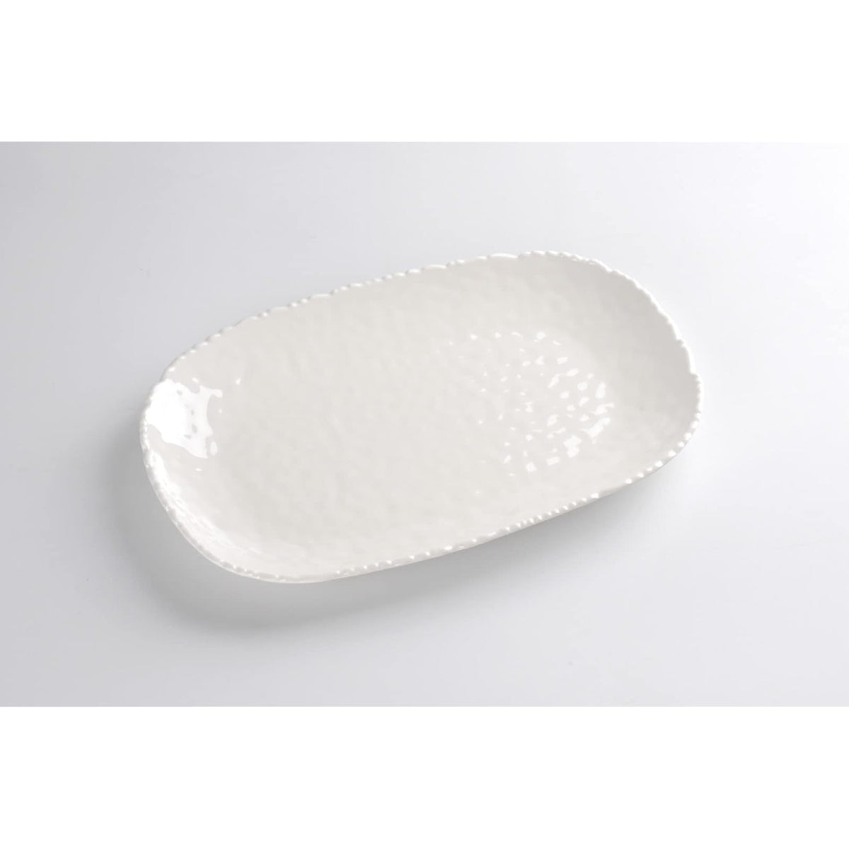 Pampa Bay Dishware Plate, 14 x 9 Inch, Classic White