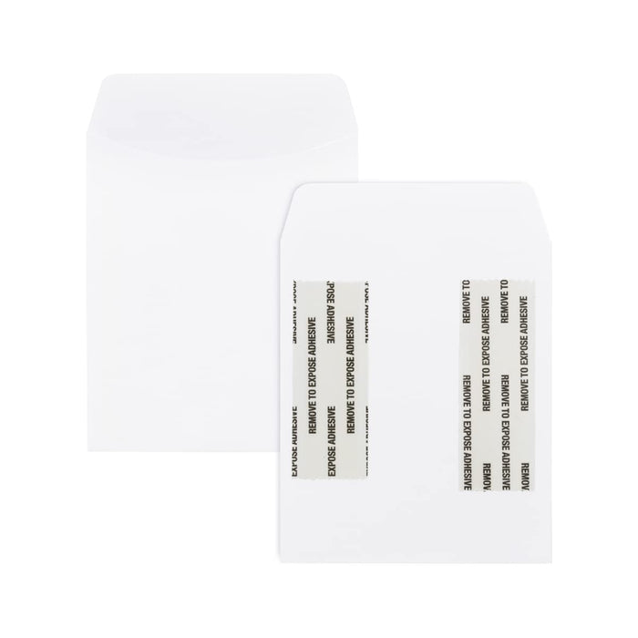Hygloss Products, Inc Library Card Pockets Perfect for Classroom, Arts & Crafts & Much More-Self-Adhesive-3.5” x 5”, White, 30 Count