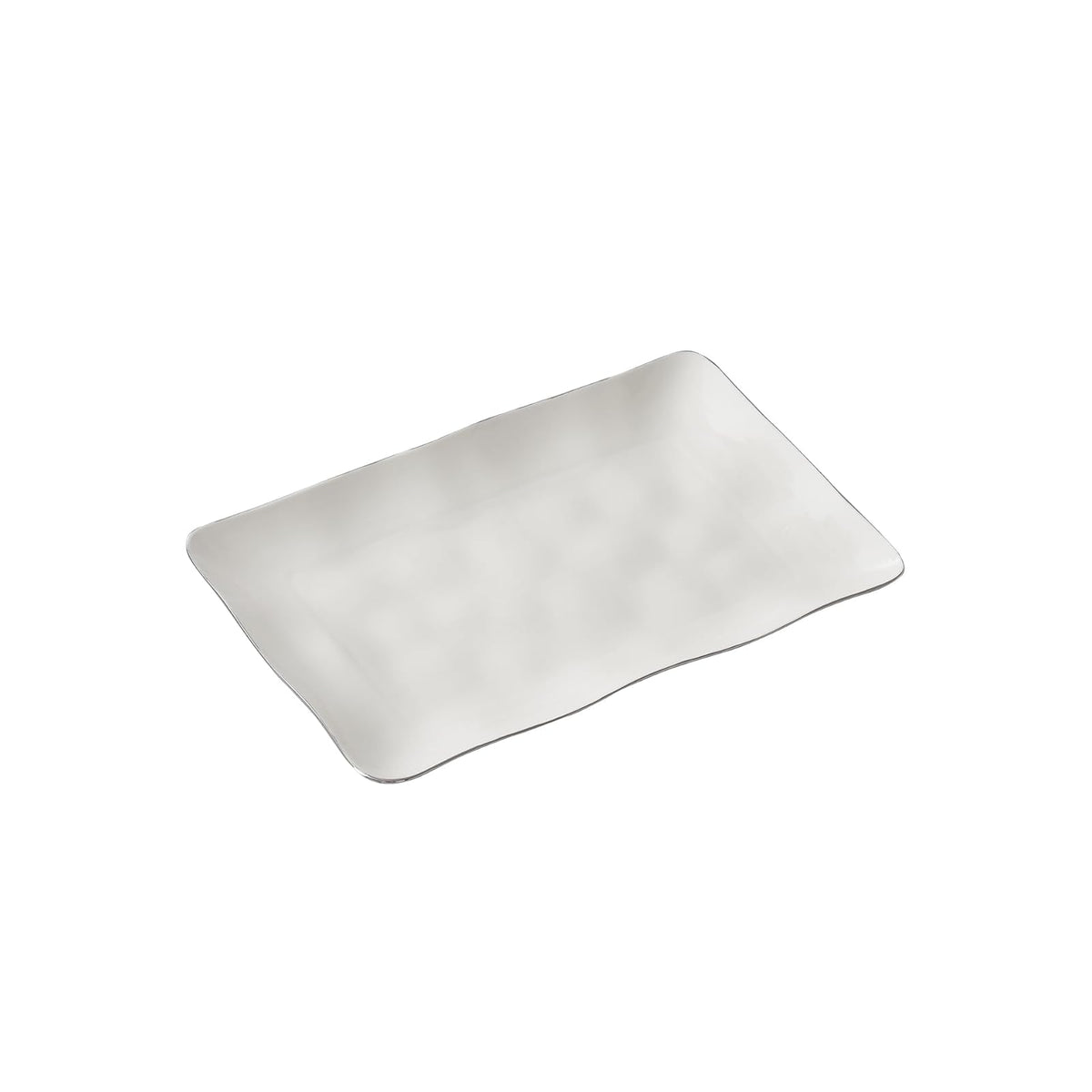 Pampa Bay Dishware Plate, 16 x 10 Inch, White
