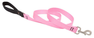 Dog Leash by Lupine in 1" Wide Pink 4-Foot Long with Padded Handle