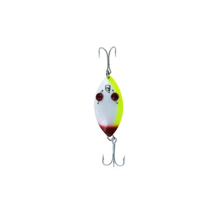 Dardevle Fishing Hook, 3", Pearl Chartreuse /Red